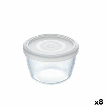 Okrúhla nádoba s vrchnákom Pyrex Cook&freeze 600 ml 12 x 12 x 9 cm Transparentná Sklo Silikónové (8 