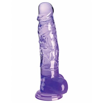 Vibrator Pipedream King Cock Clear Purpurová Viacfarebná