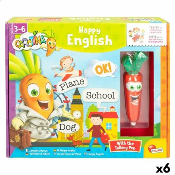 Vzdelávacia hra Lisciani Carotina Baby Happy English Elektrický Puzzle 4,5 x 14,5 x 3 cm (6 kusov)