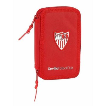 Dvojitý peračník PLUMIER Sevilla Fútbol Club M854 Červená 12.5 x 19.5 x 4 cm (28 Kusy)