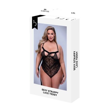 Trikot Baci Lingerie Sexy Strappy Lace Čierna Queen