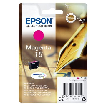 Originálne atramentové náplne Epson Cartucho 16 magenta Purpurová