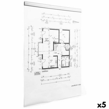 Upínacie svorky Durable Durafix Rail Samolepiaci Magnetic Striebristý (5 kusov)