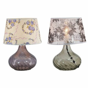 Stolná lampa DKD Home Decor 25 x 25 x 33,5 cm Sklo Viacfarebná 220 V 25 W (2 kusov)