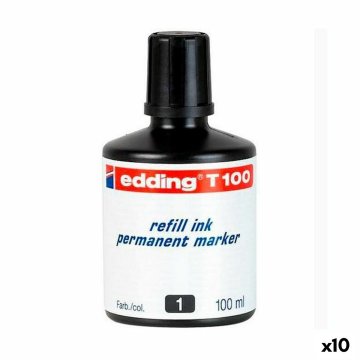 Doplniteľná farba Edding T100 Trvalý 100 ml (10 kusov)