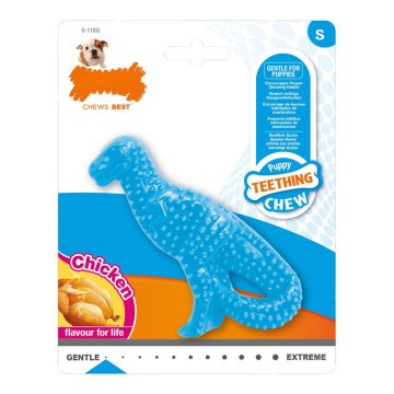 Hračka na žuvanie psa Nylabone Dinosaurus Kurča Nylón Šteniatka