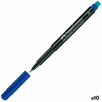 Permanentná fixka Faber-Castell Multimark 1523 M Modrá (10 kusov)