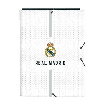 Krúžkové zakladače Real Madrid C.F. Biela Sivá A4 26 x 33.5 x 2.5 cm