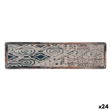 Kuchynská misa La Mediterránea Grecia Porcelán Obdĺžnikový 30 x 8 x 2 cm (24 kusov)