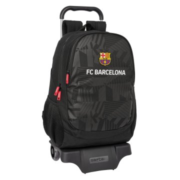 Školská taška na kolieskach F.C. Barcelona Black Čierna 32 x 44 x 16 cm