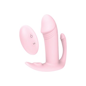 Masturbátor v tvare vagíny a zadku Double Penetration Dream Toys Essentials Ružová