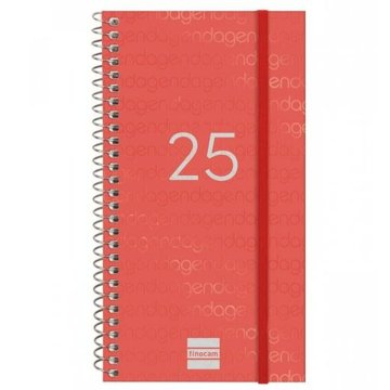 Agenda Finocam YEAR Červená Mini 9,4 x 17,1 cm 2025