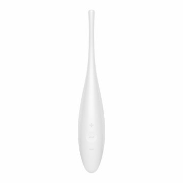 Tvarovaný vibrátor na stimuláciu klitorisu Satisfyer Twirling Joy Biela