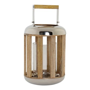 Lampa DKD Home Decor Striebro Drevo Kov (22 x 22 x 32 cm)