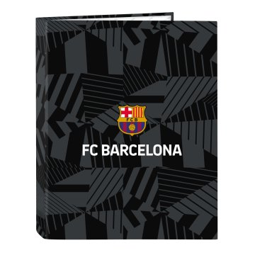 Krúžkové zakladače F.C. Barcelona Black Čierna A4 26.5 x 33 x 4 cm