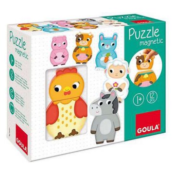 Drevené puzzle podľa vlastného výberu Goula Goula 455245 (12 pcs)