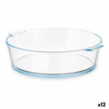 Kuchynská misa S úchytkami Transparentná Borokremičité sklo 1,6 L 23 x 6 x 20 cm (12 kusov)