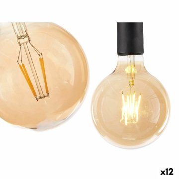 Led baterka Vintage E27 Transparentná 4 W 12,5 x 17,5 x 12,5 cm (12 kusov)