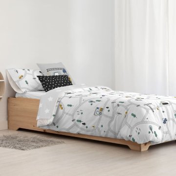 Obliečky Nordic Kids&Cotton Brail Biela 175 Nite 180 x 220 cm