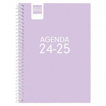 Agenda Finocam COOL Fialová 1/8 12 x 16,4 cm 2024-2025