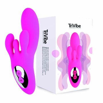 Vibrátor na stimuláciu bodu G Rave FeelzToys Clitoral & Labia Stimulation Ružová