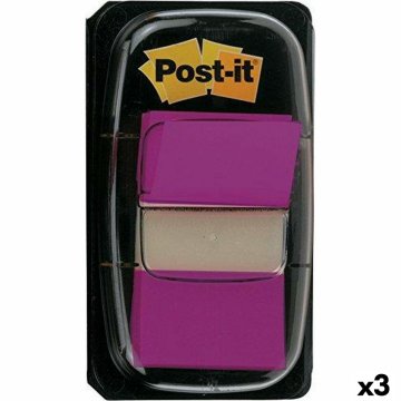 Samolepiace bločky Post-it Index 25 x 43 mm Fialová (3 kusov)