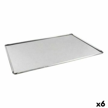 Plech do rúry VR Striebristý Aluminium Obdĺžnikový 40 x 28 x 0,5 cm (6 kusov)