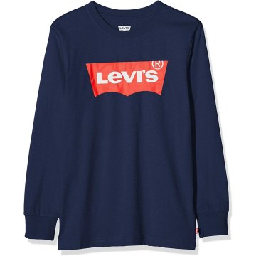 Detské tričko s dlhým rukávom Levi's Batwing Tmavo modrá