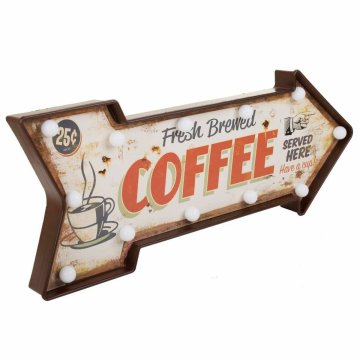 Zásuvka na Stenu Alexandra House Living Coffee Biela Železo 27 x 5 x 65 cm Osvetlenie