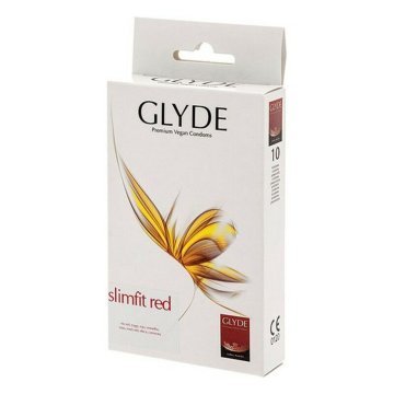 Kondómy Glyde Slimfit Red 10 kusov