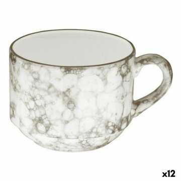 Šálka Viejo Valle Rocks Porcelán 180 ml Gaštanová (12 kusov)