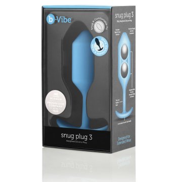 Modrozelený análny kolík Snug Plug 3 B-Vibe 96755