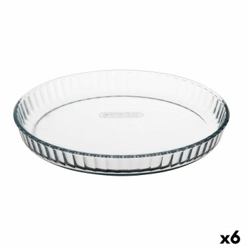 Forma na torty Pyrex Classic Vidrio Transparentná Sklo Plochý Okrúhly 27,7 x 27,7 x 3,5 cm 6 kusov