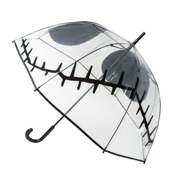 Dáždniky The Nightmare Before Christmas Transparentná 60 cm Čierna PoE