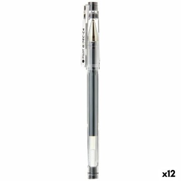 Gélové pero Pilot G-TEC C4 Čierna 0,2 mm (12 kusov)