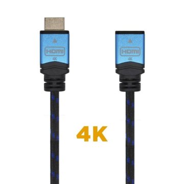 HDMI Kábel Aisens A120-0453 Čierna Čierna/Modrá 2 m Predlžovací Kábel