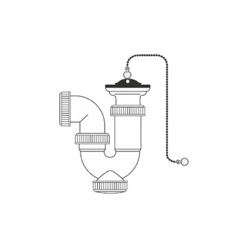 Washbasin Siphon Mirtak PVC