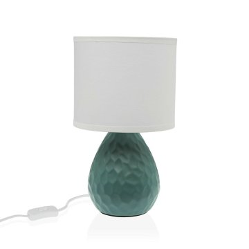 Stolná lampa Versa zelená Biela Keramický 40 W 15,5 x 27,5 cm