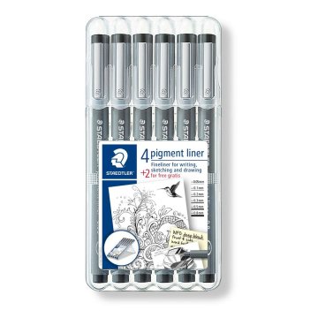 Sada fixiek Staedtler Pigment Liner 308 Viacfarebná