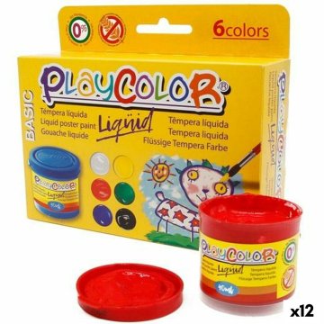 Temperové farby Playcolor Viacfarebná 40 ml (12 kusov)