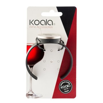 Teplomer na víno Koala Bodega Hodinky Čierna Plastické 7,5 x 7,5 cm (Pack 12x)