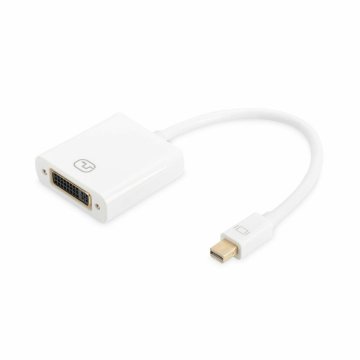 Adaptér Mini DisplayPort na DVI Digitus AK-340406-001-W Biela Čierna