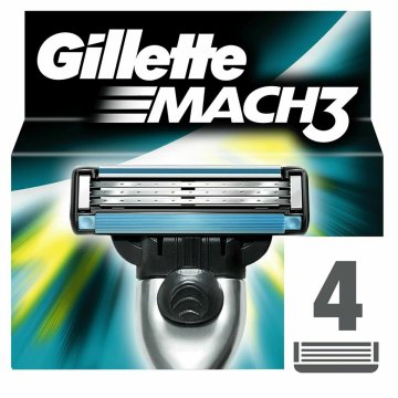 Holiaci strojček Gillette Mach 3 (4 kusov)