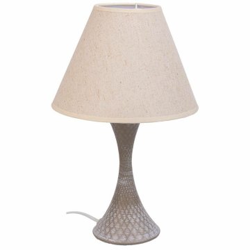 Stolná lampa Alexandra House Living Biela Sivá Kov Látka 220-240 V 23 x 38 x 23 cm