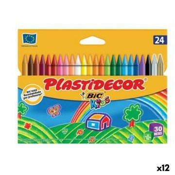 Farebné sviečky Plastidecor Viacfarebná (12 kusov)