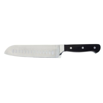 Santoku nôž Quid Professional Inox Chef Black Čierna Kov (Pack 6x)