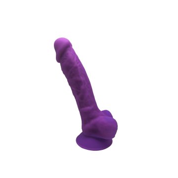 Realistické dildo Silexd Purpurová