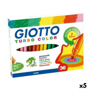 Sada fixiek Giotto Turbo Color Viacfarebná (5 kusov)