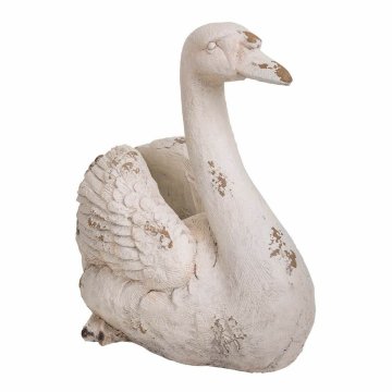 Kvetináč Alexandra House Living Swan Laminát Magnézium 35 x 48 x 51 cm