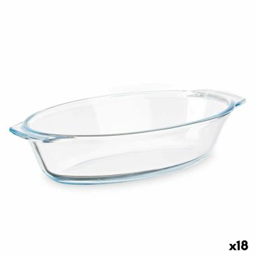 Kuchynská misa S úchytkami Transparentná Borokremičité sklo 700 ml 23,6 x 5,3 x 13 cm (18 kusov)